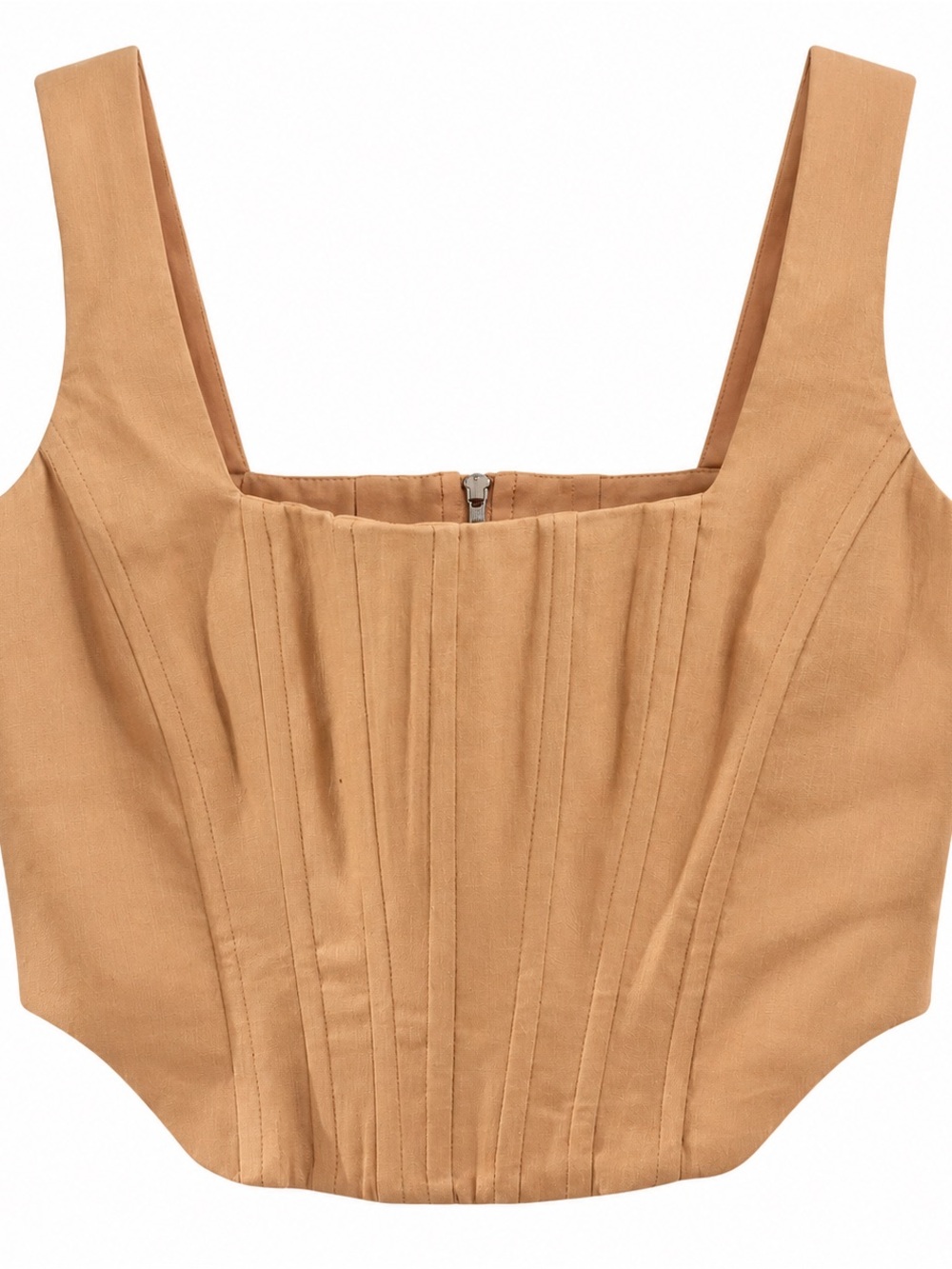 Gianni Bini Women's Square Neck Corset Top in Camel